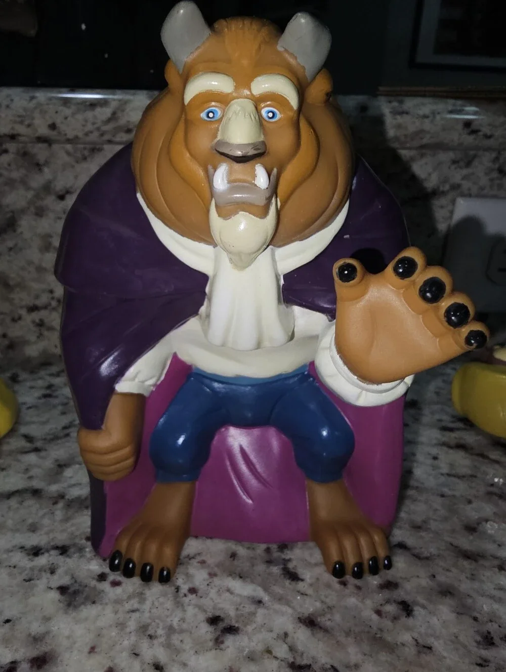 Vintage 1992 Pizza Hut Disney Beauty & The Beast Rubber Hand Puppets